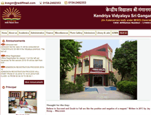 Tablet Screenshot of kvsriganganagar.org